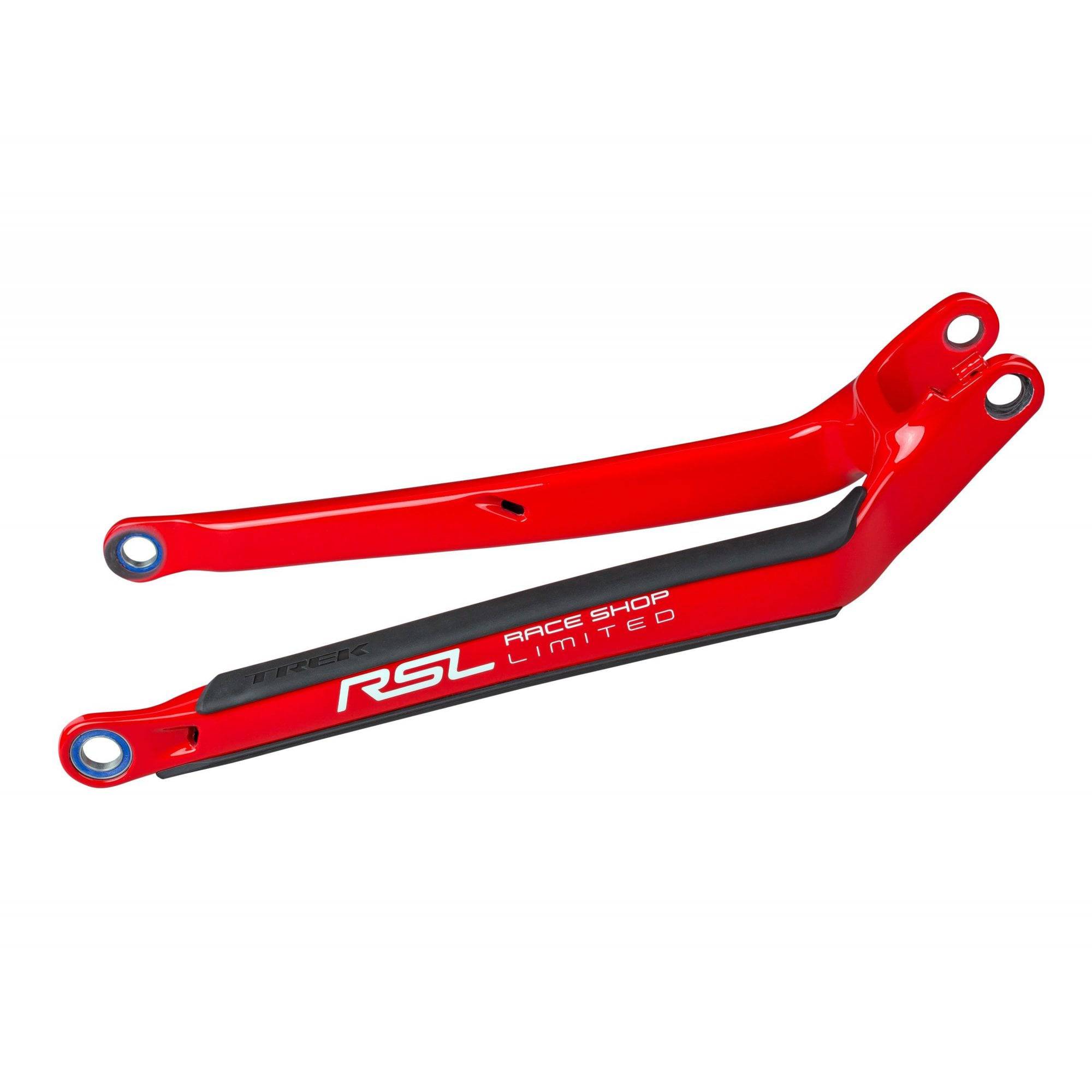 Trek Session Carbon 27.5 Viper Red chainstay for 157x12 downhill frames, showing close-up of the bike component.