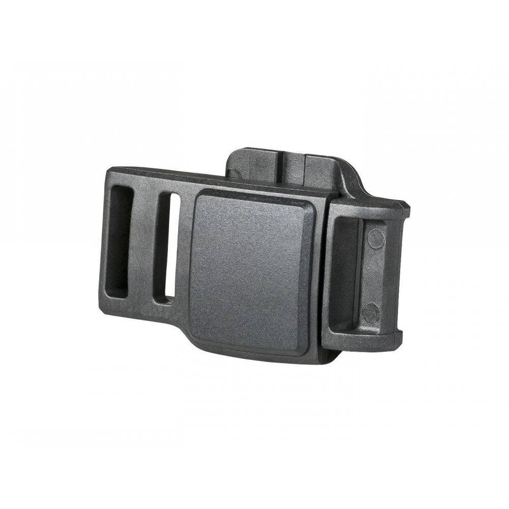 Bontrager Fidlock SNAP helmet buckle spare accessory for secure fastening on cycling helmets, showing the buckle and strap details.