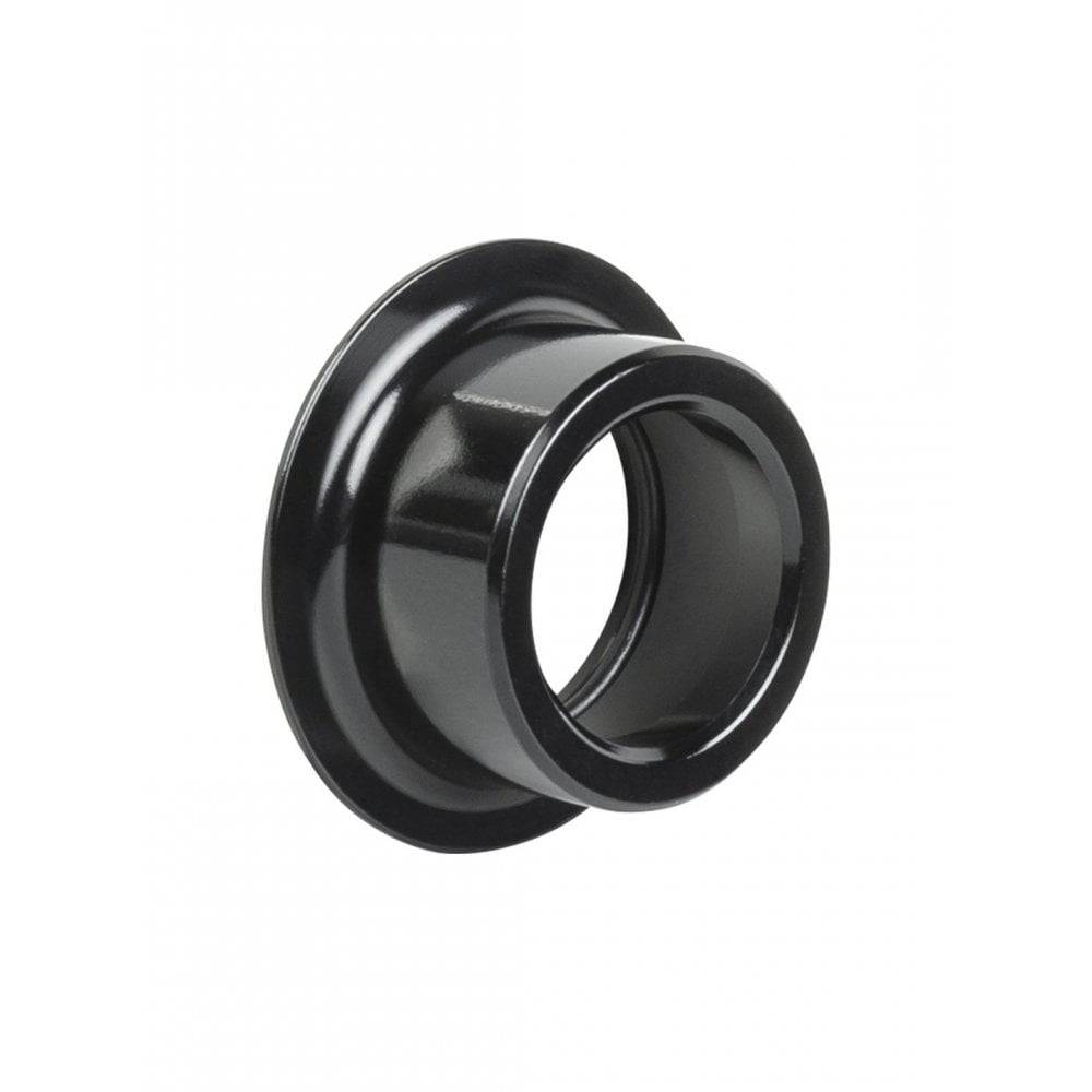 Black Bontrager 108XC 15mm axle end cap for 110mm OLD front and rear bike hubs, replacement component for bike wheel compatibility.