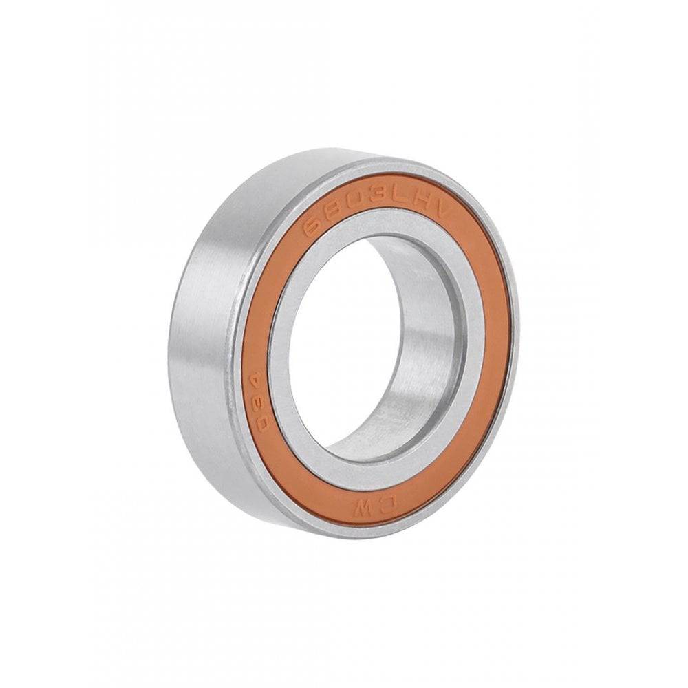 Bontrager LLH replacement hub bearing in silver for bicycle wheel components, showing the bearing's detailed design.