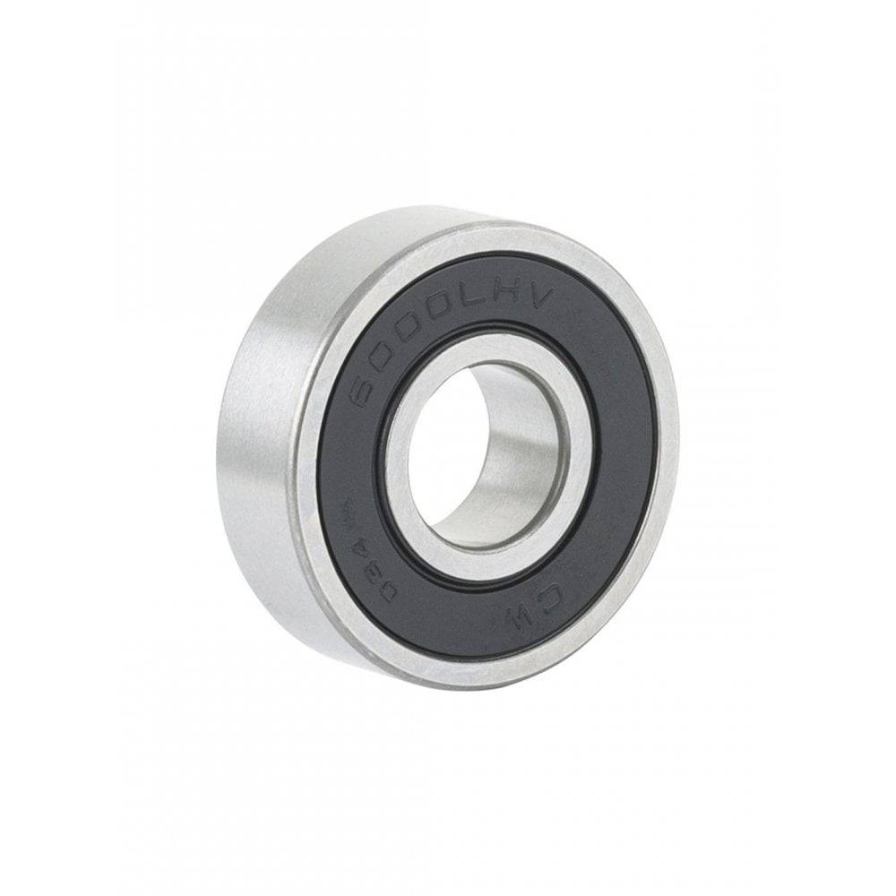 Silver Bontrager 6000 LLH replacement hub bearing for Bontrager bike hubs, showing the bearing's detailed design and metallic finish.