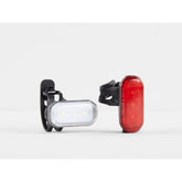 Trek Ion 50 R Flare R Metro USB rechargeable bike light set in black, featuring front and rear lights for visibility and safety.