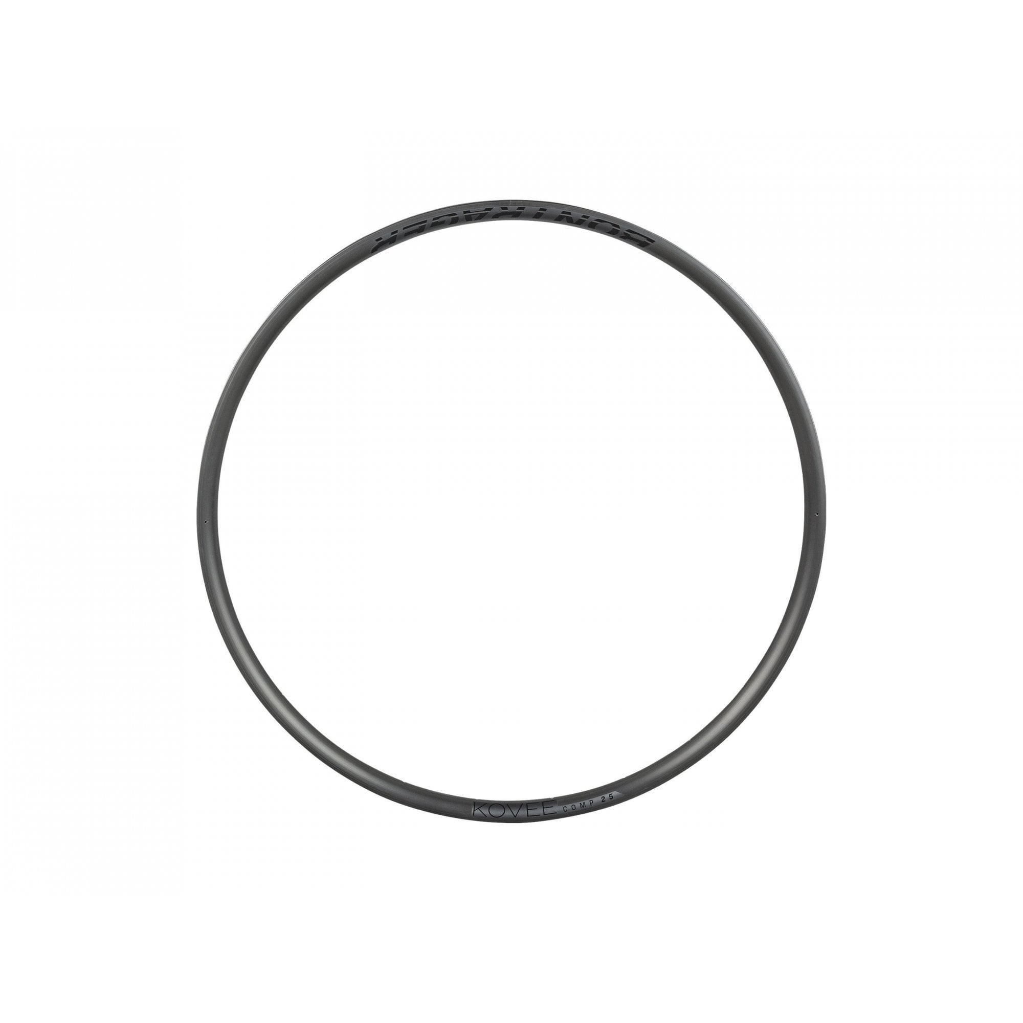 Bontrager Kovee Comp 25 TLR 27.5-inch MTB rim, 24-hole tubeless-ready black mountain bike component, front or rear wheel.