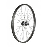 Trek Alex MD35 27.5-inch MTB rear wheel with Shimano HG 8/9/10-speed cassette in black and grey for mountain biking.