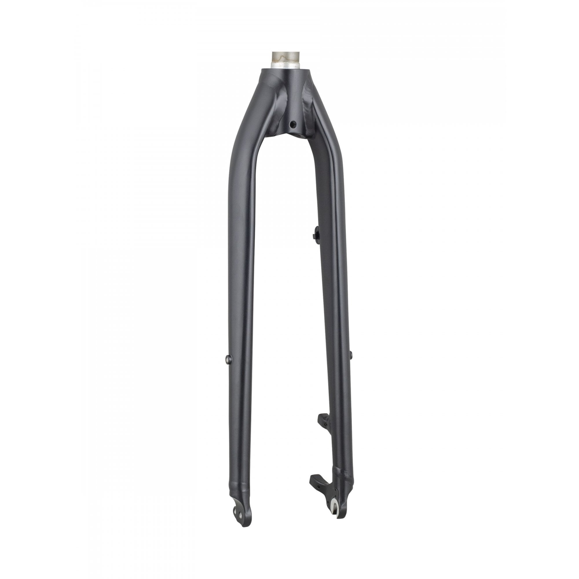 Trek Verve+ 3 disc fork in teal, rigid replacement component for road bike steering and disc brake compatibility.