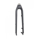 Trek Verve+ 3 disc fork in teal, rigid replacement component for road bike steering and disc brake compatibility.