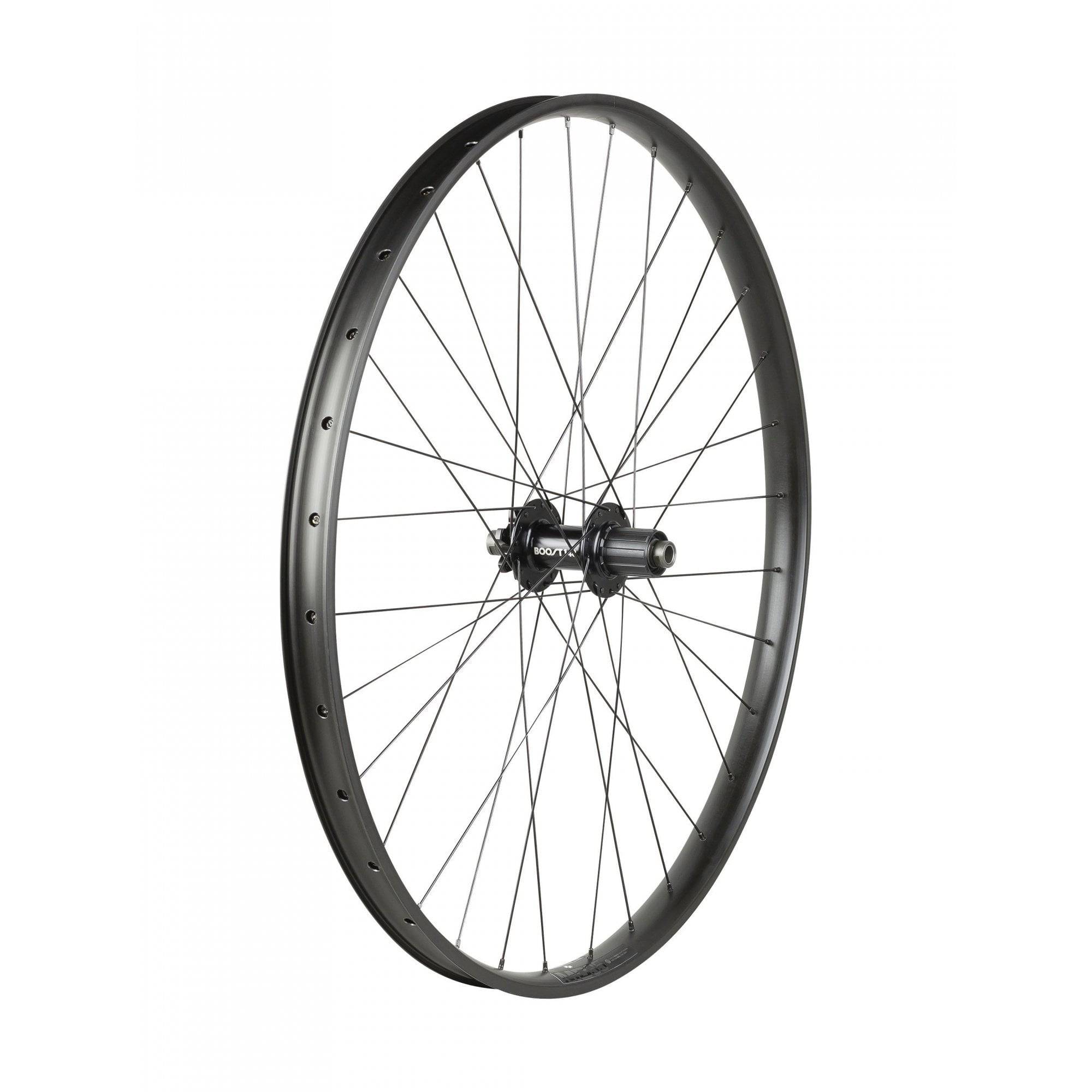 Trek Alex MD35 29-inch MTB rear wheel with Shimano HG 8/9/10-speed hub and 6-bolt disc brake mount.