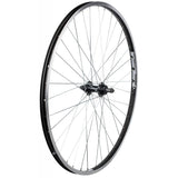 Bontrager AT-550/FM-21 700C road bike wheel with durable rim and 36 spokes, suitable for replacement or upgrade.