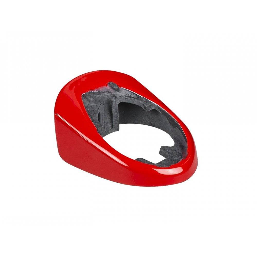 Trek Madone SLR painted headset covers, durable spare accessories for bike components, with a sleek design and brand logo.