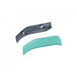 Trek Powerfly 27.5+ top motor cover spare part for 2018 HT, FS, and LT models, showing close-up of component on bike.