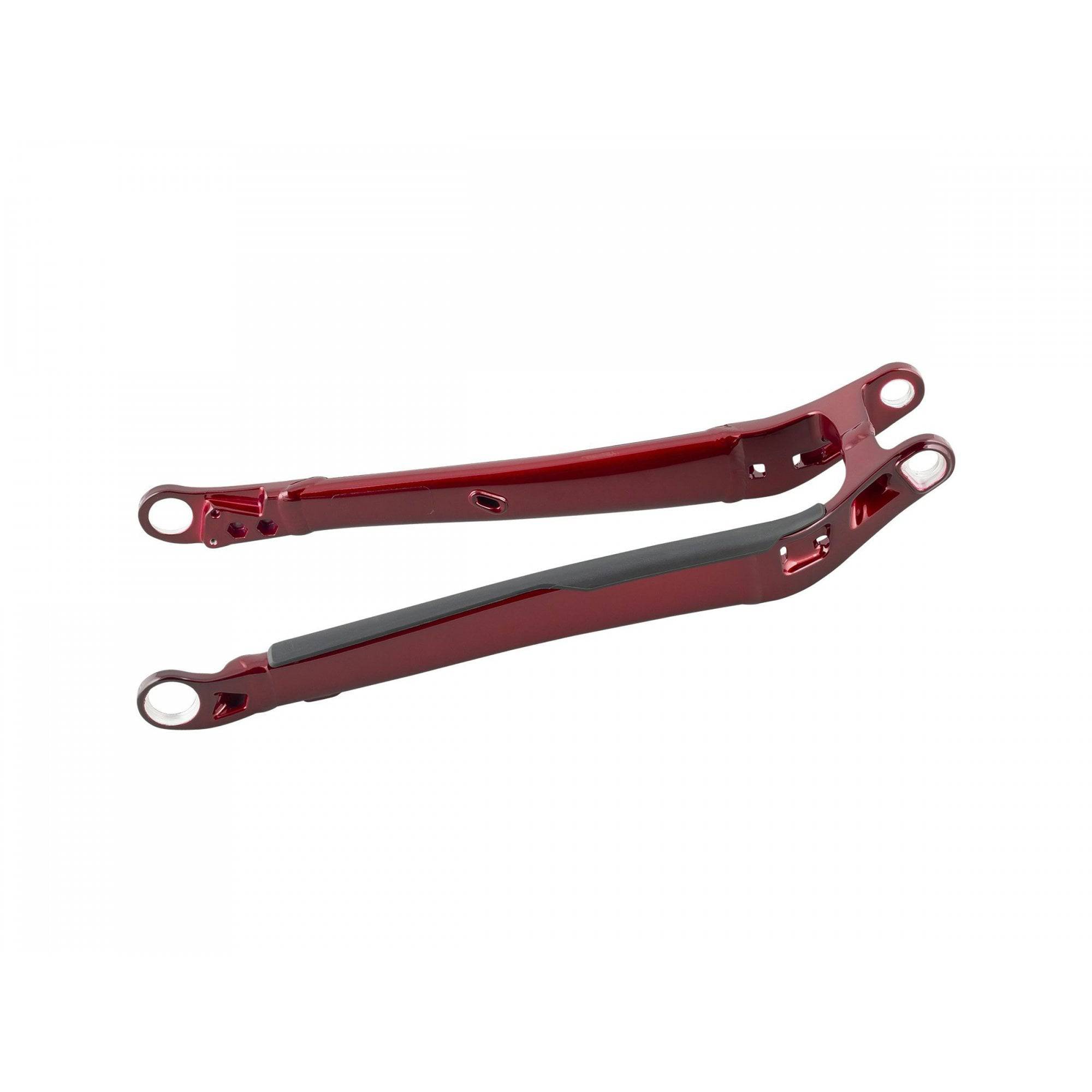 Trek Rail 9 29 aluminum chainstay frame spare part for durable mountain bike support, shown in close-up detail.
