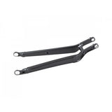 Trek Top Fuel 29 aluminum chainstays for 2020-2021 mountain bike frame replacement, showing metal components and branding.