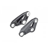 Trek Top Fuel 29 rocker link for suspension frame, close-up of black bike component for mountain bike performance.
