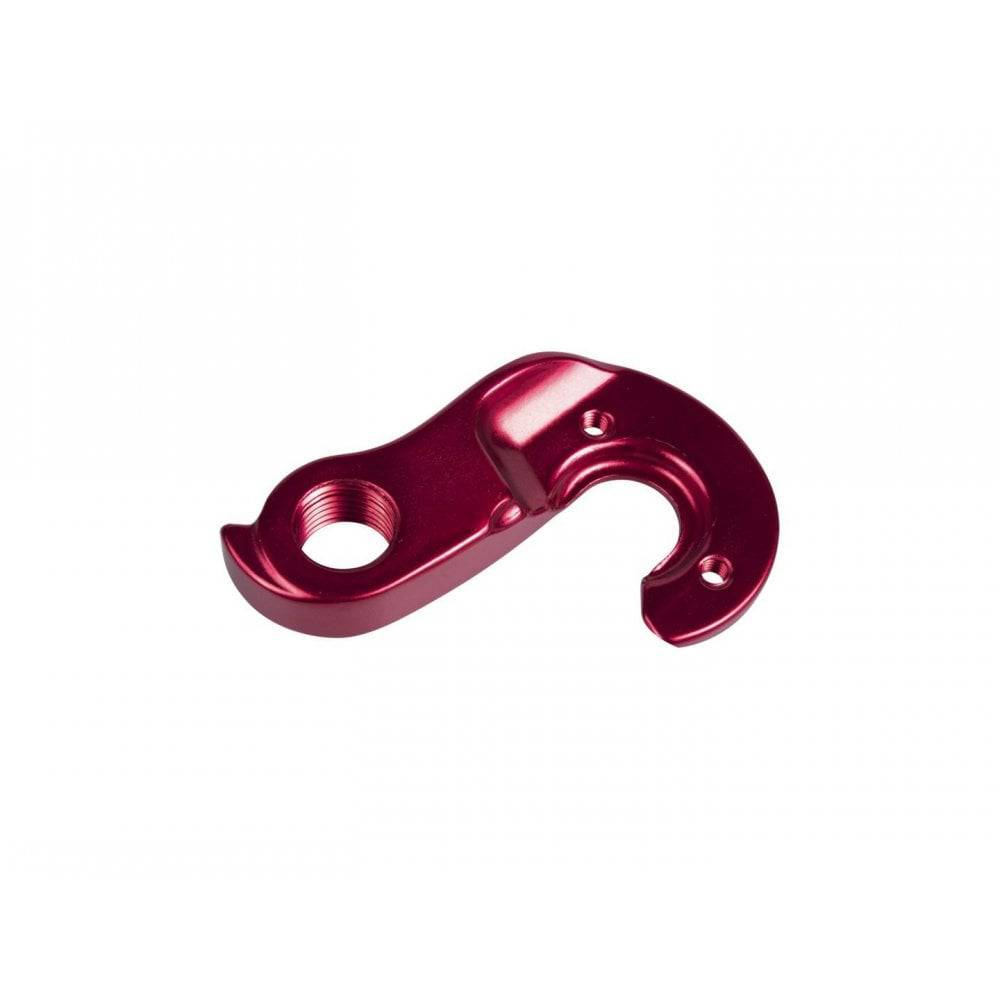 Trek road bike derailleur hanger for precise shifting and frame protection, shown attached to a Trek bicycle frame.