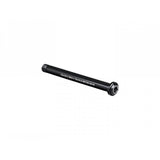 Bontrager Switch Lever Front Thru-Axle for 122.5mm black bike front wheel component, showing the lever and axle.