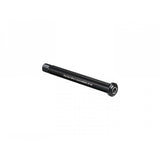 Black Bontrager Switch Lever front thru-axle for 139mm wheels, designed for bike front wheel component installation.
