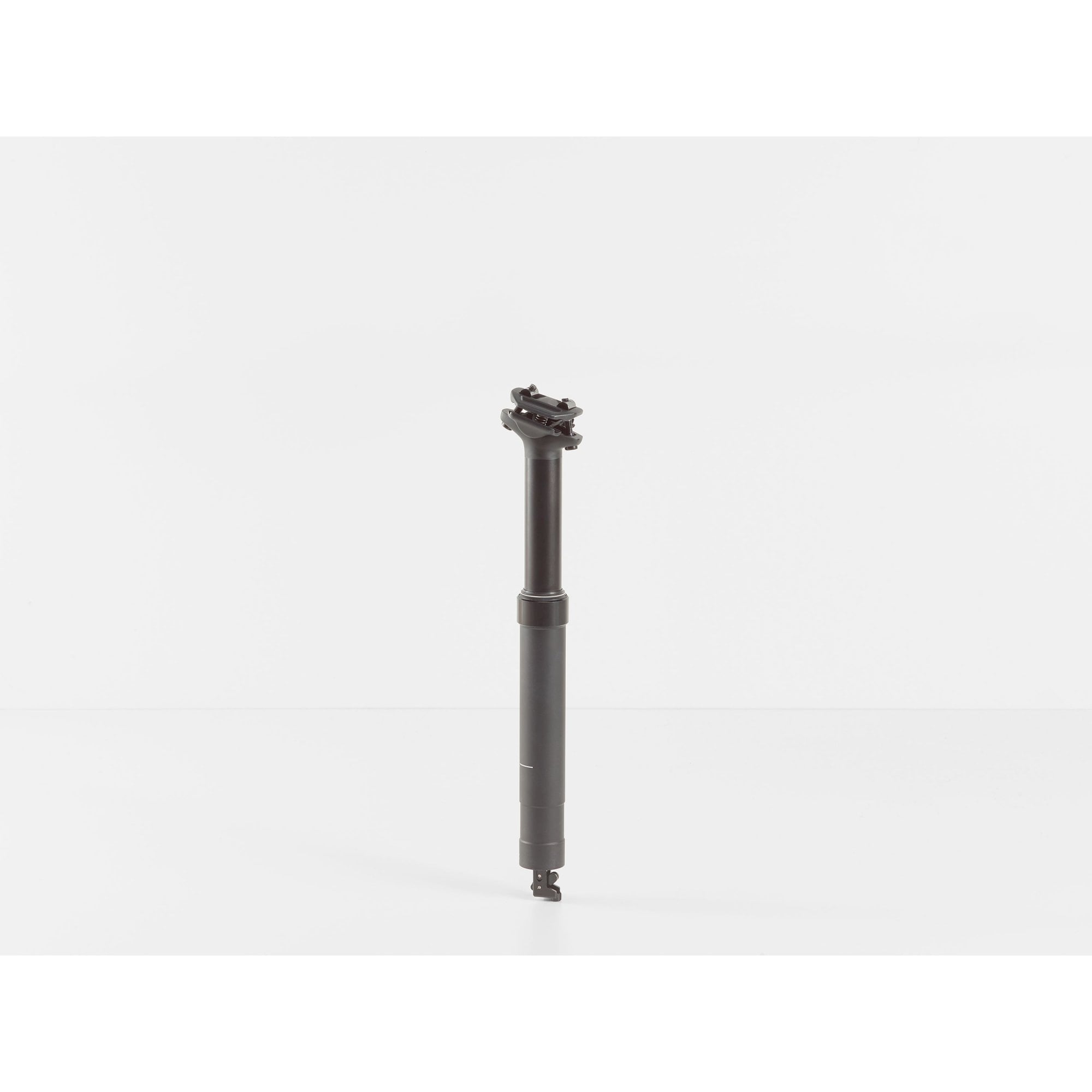 Bontrager Line Elite 34.9mm dropper seatpost with 345mm length, 100mm travel, hydraulic lock for mountain bike components.