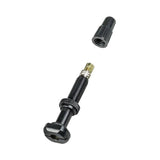 Bontrager round base TLR tubeless valve stem with removable core for bike wheel tubeless tire setups.