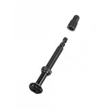 Bontrager round base TLR tubeless valve stem with removable core for bicycle wheels, durable component for tubeless setups.