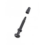 Bontrager round base TLR tubeless valve stem with removable core for bicycle wheel tubeless systems.