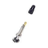 Bontrager Round Base TLR tubeless valve stem with removable core for bicycle wheels, component for tubeless tire setup.