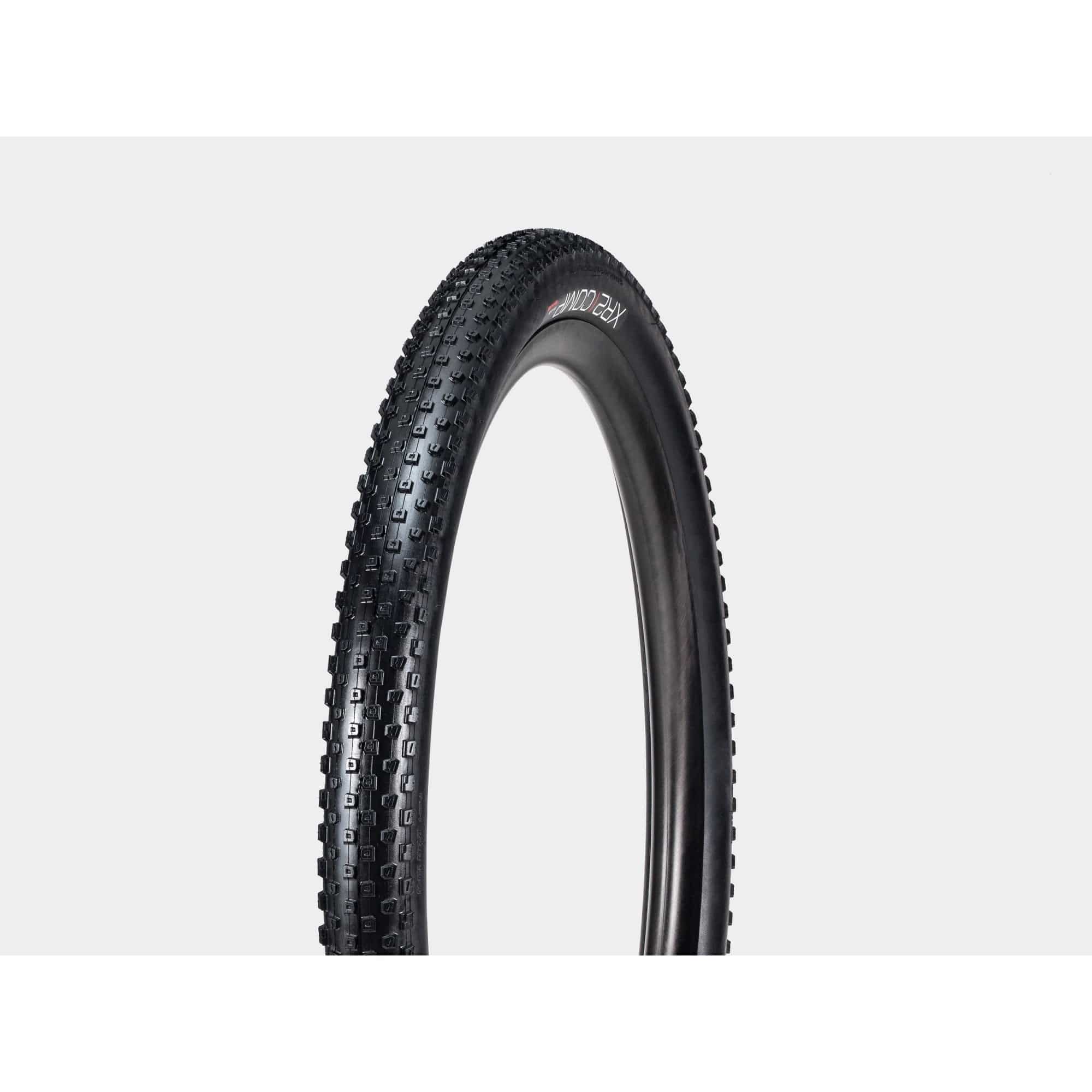 Bontrager XR2 Comp MTB tire with tubeless compatibility, fast-rolling trail tire designed for mountain biking performance.