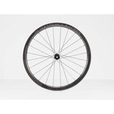 Bontrager Aeolus RSL 37 tubular disc road wheels with DT Swiss 240s hubs, featuring aerodynamic carbon rims and sleek black finish.