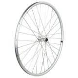 Bontrager Approved TLR 32H Clincher 700C road wheels, tubeless-ready, with black spokes and silver rims for road cycling.