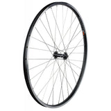 Bontrager Connection 700C MTB wheels with double-wall rims and Schrader valve compatibility for mountain bike components.