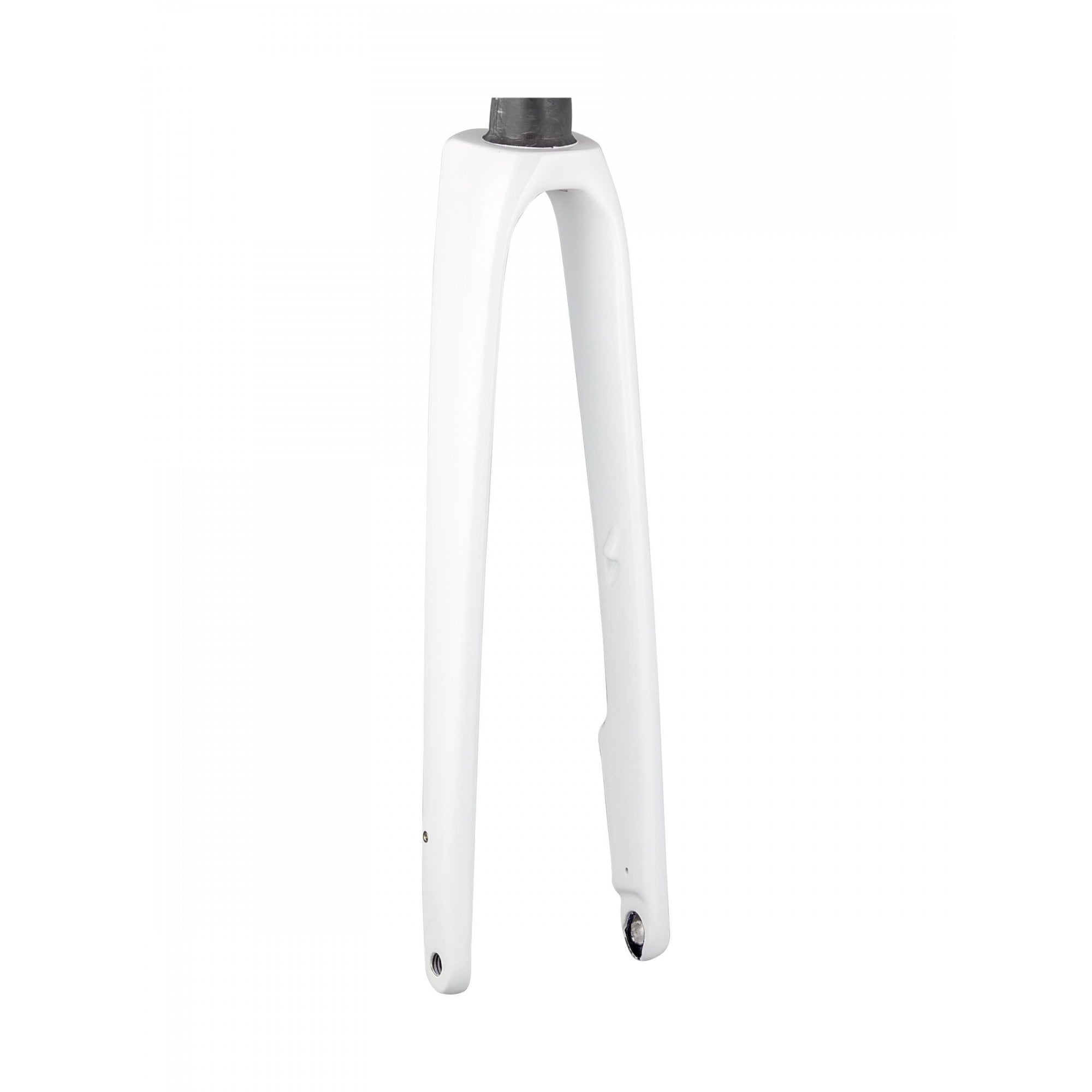 Trek Domane SL 700C road bike fork components, black and silver, designed for precise steering and riding comfort.