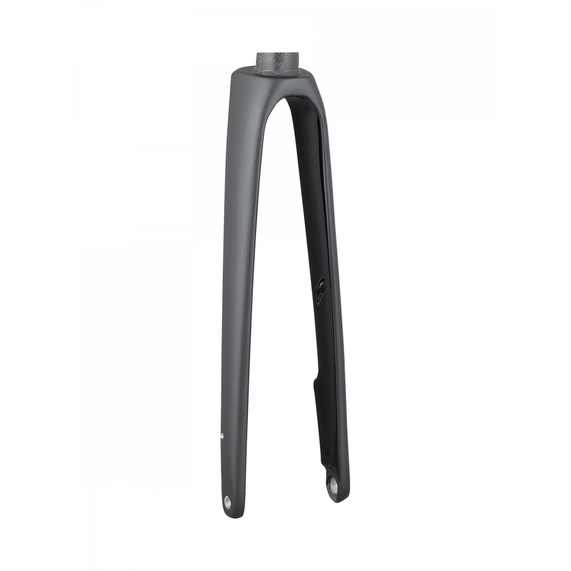 Trek Domane SLR 700C road bike fork components with precise steering and control, shown in a close-up image.
