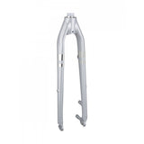 Trek Verve 2021 aluminum 700C disc brake fork for road bikes, showing a close-up of the black component with mounting points.