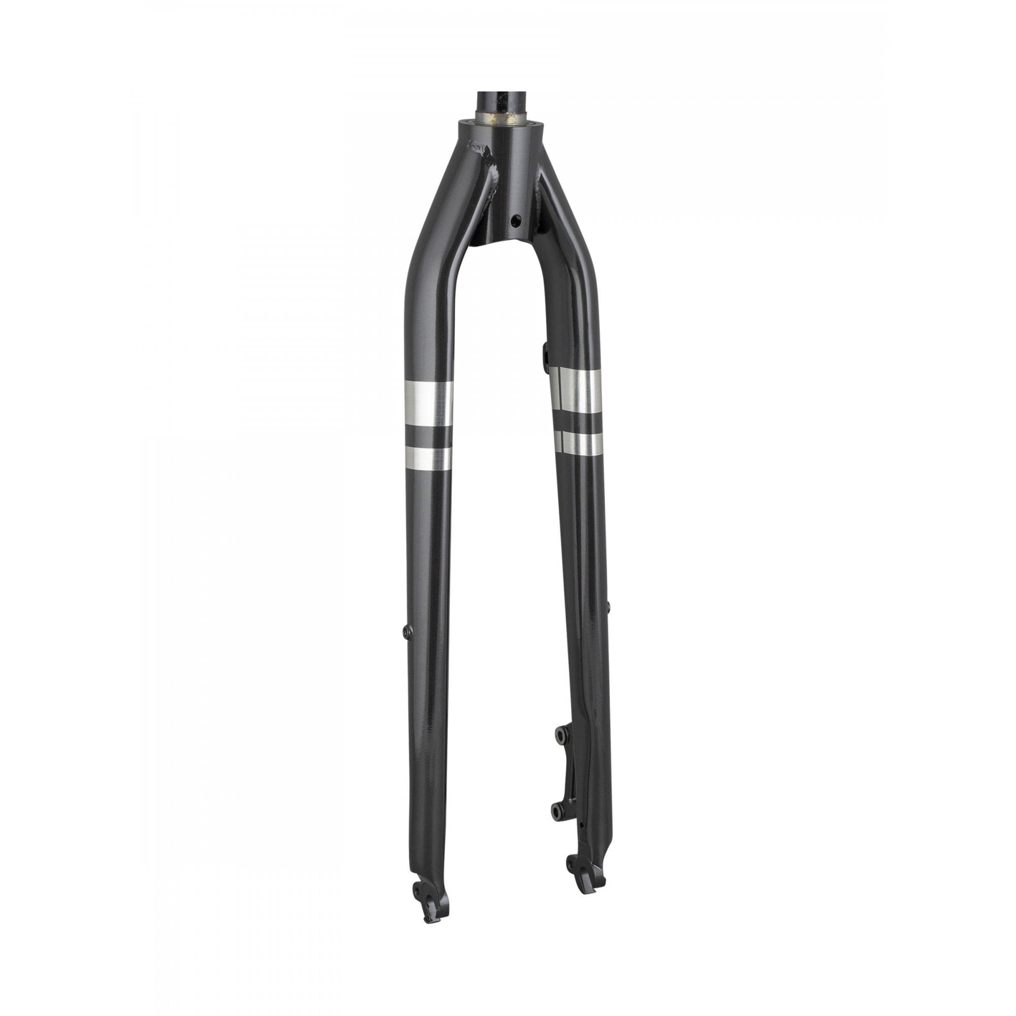 Trek Verve Steel 700C disc brake fork for road bikes, showing a close-up of the steel fork with disc brake mounts.