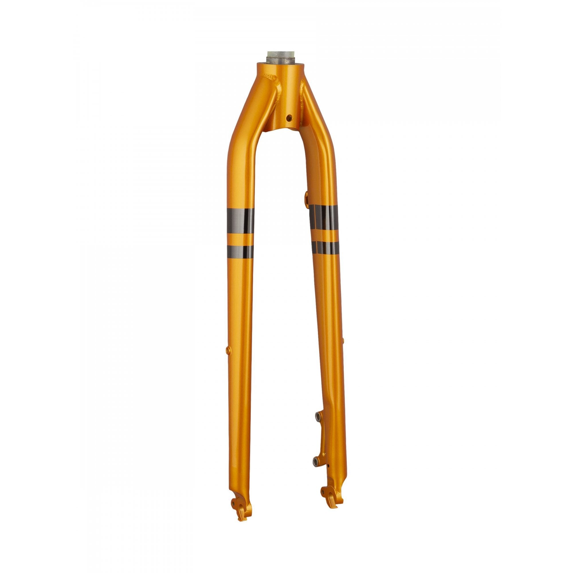 Trek Verve Steel 700C disc brake fork for road bikes, showing a close-up of the steel fork with disc brake mount and threading.