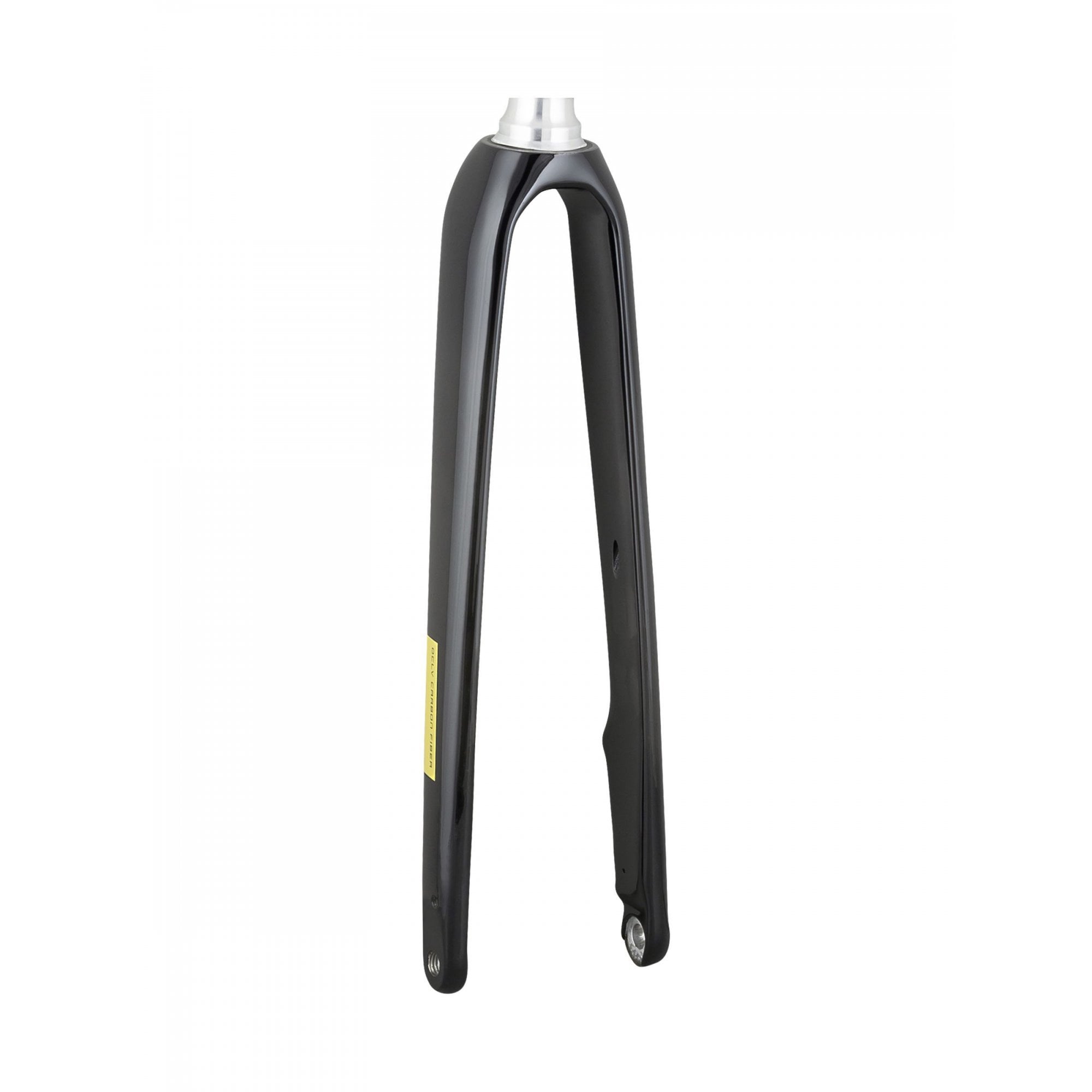 Trek Domane AL 2 700C road bike disc brake forks with smooth steering, shown mounted on the bike frame.