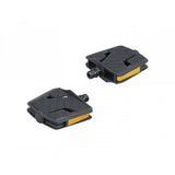 Trek kids' small flat platform pedals for children's bikes, durable bike components with non-slip surface.