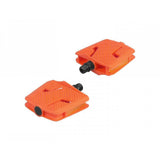 Trek Kids' small flat platform pedals for children's bikes, durable bike components with non-slip surface and colorful design