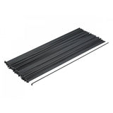 Bontrager 310mm round J-bend steel spokes, 14 gauge, for wheel building, shown in a box of 100 for bike component assembly.