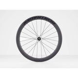 Bontrager Aeolus Pro 51 TLR disc road wheels with tubeless-ready carbon aero rims and aerodynamic spokes.