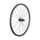 Bontrager Affinity TLR Centerlock disc road bike wheels with 28 spokes, tubeless-ready 700C alloy rims for high-performance cycling.