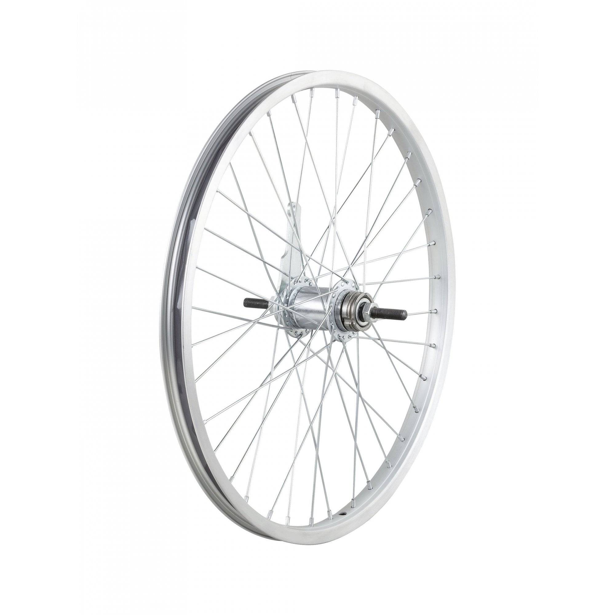 Bontrager KT-305R 20-inch kids MTB bike wheels, durable replacement components with spokes and rims for children's mountain bikes.