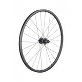 Bontrager Paradigm SL 700C road bike wheels with 24H rims and 6-bolt disc brake compatibility, showing the wheel and brake rotor.