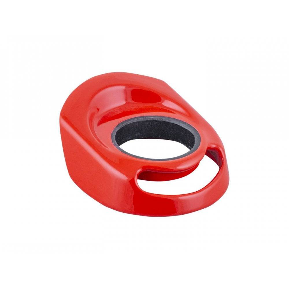 Trek Boone 6 headset frame parts cover in radioactive red, a protective bike component for Trek mountain bikes.