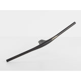 Bontrager MTB RSL handlebar and stem with Knock Block adapter for mountain bikes, black aluminum components.
