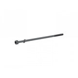 Trek black front thru-skewer for bike wheels, 134.5mm, durable bike component, easy to install and secure.