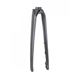 Trek Emonda SL7 rigid road bike forks for precise steering and control, showcasing lightweight carbon components.
