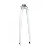 Trek Emonda SL7 road bike forks for precise steering and control, featuring lightweight rigid components for performance cycling.