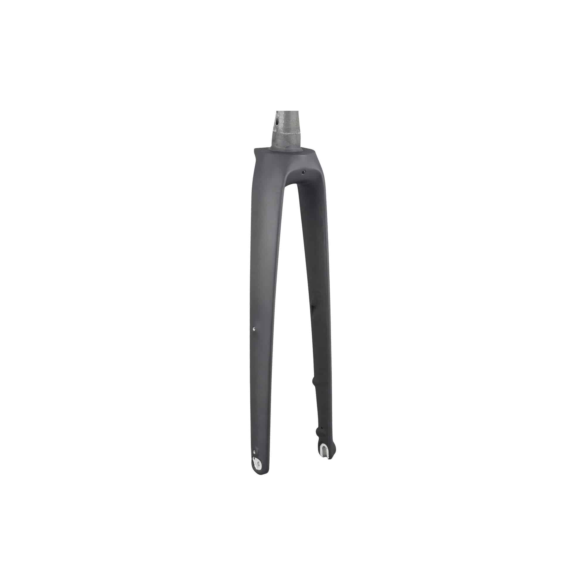 Trek Rigid FX Sport Carbon Thru-Skew road bike fork showing sleek black carbon construction for precise handling.