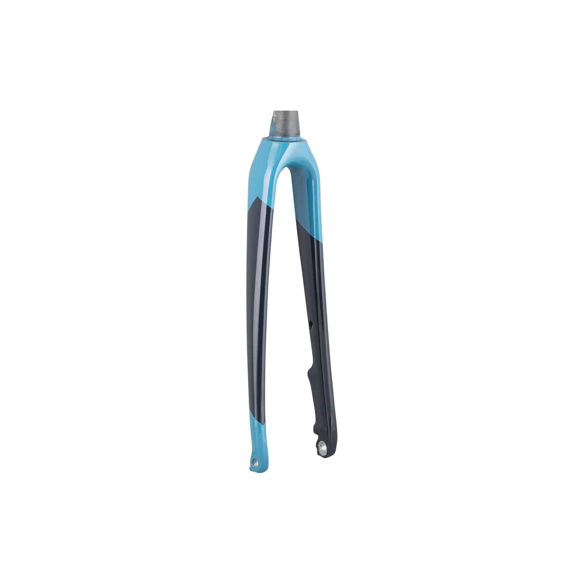 Trek Crockett rigid fork for road bikes, showcasing enhanced control and stability with a sleek metal finish and precise construction.
