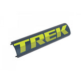 Trek Rail 7 29 2022 battery cover frame part, bike component protector for Rail 7 model, black plastic with mounting edges.